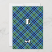 Clan Keith Tartan Kaart (Voorkant)