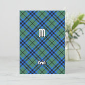 Clan Keith Tartan Kaart (Staand voorkant)