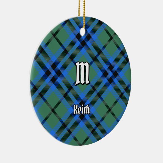 Clan Keith Tartan Keramisch Ornament (Rechts)