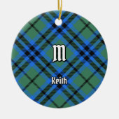 Clan Keith Tartan Keramisch Ornament (Voorkant)