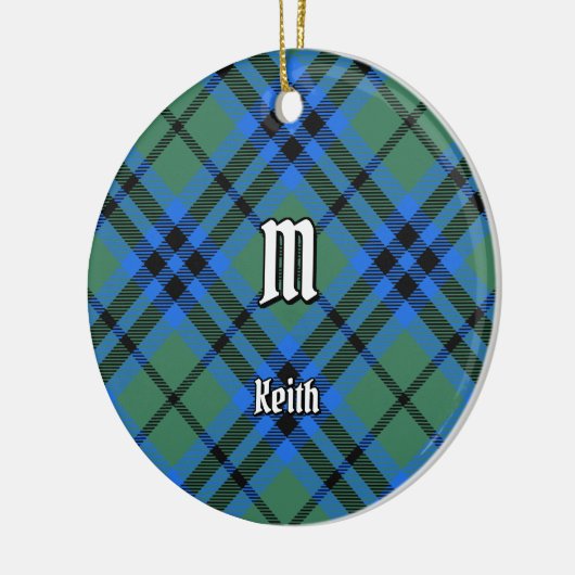 Clan Keith Tartan Keramisch Ornament (Links)