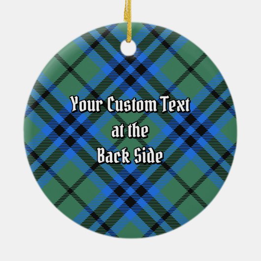 Clan Keith Tartan Keramisch Ornament (Achterkant)