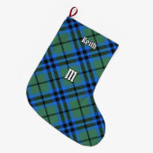 Clan Keith Tartan Kerststop Grote Kerstsok (Voorkant (Hangend))