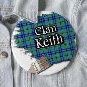 Clan Keith Tartan Paint Brush Ronde Button 6,0 Cm (In situ)