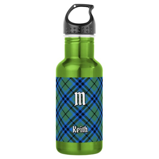 Clan Keith Tartan RVS Waterfles (Voorkant)