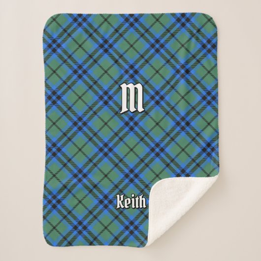 Clan Keith Tartan Sherpa Blanket Sherpa Deken (Voorkant)