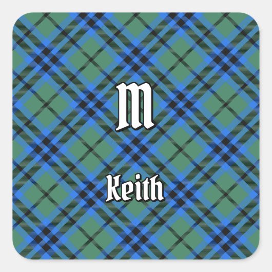 Clan Keith Tartan Square Sticker (Voorkant)