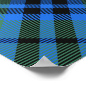 Clan Keith Wapen over Tartan Poster (Hoek)