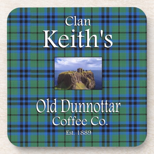 Clan Keith's Old Dunnottar Coffee Co. Bier Onderzetter (Voorkant)