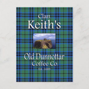 Clan Keith's Old Dunnottar Coffee Co. Briefkaart