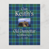 Clan Keith's Old Dunnottar Coffee Co. Briefkaart (Voorkant)