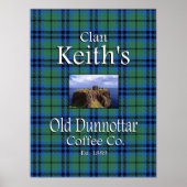 Clan Keith's Old Dunnottar Coffee Co. Poster (Voorkant)