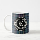 Clan Kennedy Ancient Tartan Monogram Koffiemok (Links)