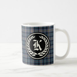 Clan Kennedy Ancient Tartan Monogram Koffiemok