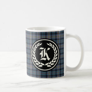 Clan Kennedy Ancient Tartan Monogram Koffiemok