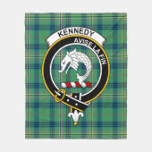 Clan Kennedy Ancient Tartan Pset Fleece Deken (Voorkant)
