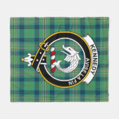 Clan Kennedy Ancient Tartan Pset Fleece Deken (Voorkant (Horizontaal))
