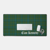 Clan Kennedy Crest Badge & Tartan Bureaumat (Keyboard & Muis)