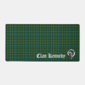Clan Kennedy Crest Badge & Tartan Bureaumat (Voorkant)