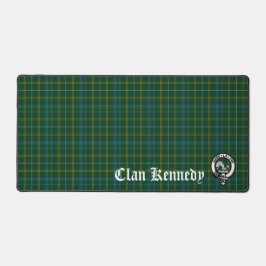 Clan Kennedy Crest Badge & Tartan Bureaumat