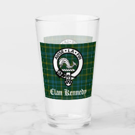 Clan Kennedy Crest Badge & Tartan Glas
