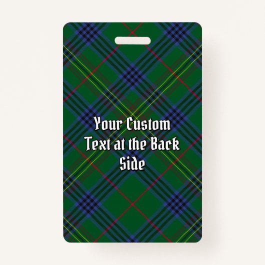 Clan Kennedy Crest over Tartan Badge (Achterkant)