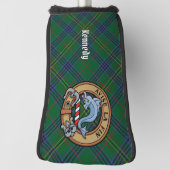 Clan Kennedy Crest over Tartan Golfheadcover (Draai 90)