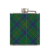 Clan Kennedy Crest over Tartan Heupfles (Achterkant)