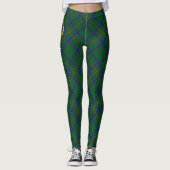 Clan Kennedy Crest over Tartan Leggings (Voorkant)