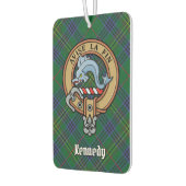 Clan Kennedy Crest over Tartan Luchtverfrisser (Links)