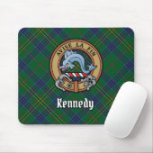 Clan Kennedy Crest over Tartan Muismat (Met muis)