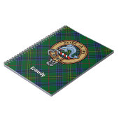 Clan Kennedy Crest over Tartan Notitieboek (Linkerzijde)