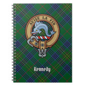 Clan Kennedy Crest over Tartan Notitieboek (Voorkant)