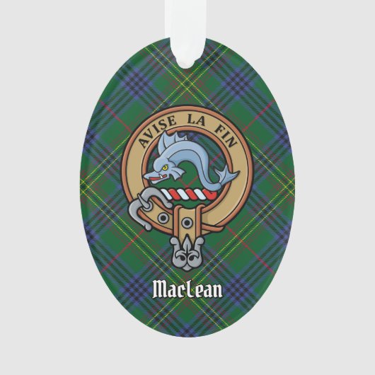 Clan Kennedy Crest over Tartan Ornament (voorkant)