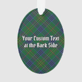 Clan Kennedy Crest over Tartan Ornament (achterkant)