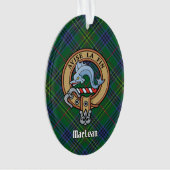 Clan Kennedy Crest over Tartan Ornament (voorkant)