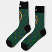 Clan Kennedy Crest over Tartan Sokken (Links)