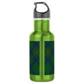 Clan Kennedy Crest over tartan Waterfles (Achterkant)