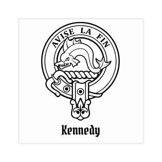 Clan Kennedy Crest Rubber Stamp Rubberstempel (Afrduk)