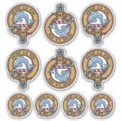 Clan Kennedy Crest Sticker Set (Voorkant)
