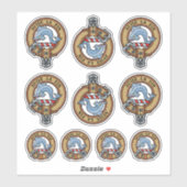 Clan Kennedy Crest Sticker Set (Vel)