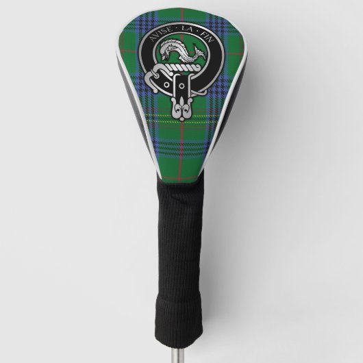 Clan Kennedy Crest & Tartan Golf Head Hoesje Golfheadcover (Voorkant)