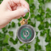 Clan Kennedy Crest & Tartan Knot Sleutelhanger (Hand)