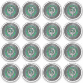 Clan Kennedy Crest & Tartan Knot Sticker (Voorkant)