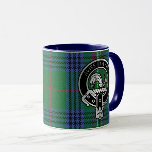 Clan Kennedy Crest & Tartan Mok (Voorkant rechts)