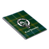 Clan Kennedy Crest Tartan Notitieboek (Rechterzijde)