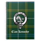 Clan Kennedy Crest Tartan Notitieboek (Voorkant)