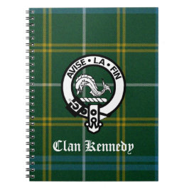 Clan Kennedy Crest Tartan Notitieboek
