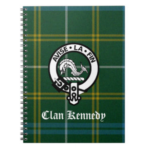 Clan Kennedy Crest Tartan Notitieboek