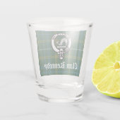 Clan Kennedy Crest Tartan Shot Glas (Achterkant)